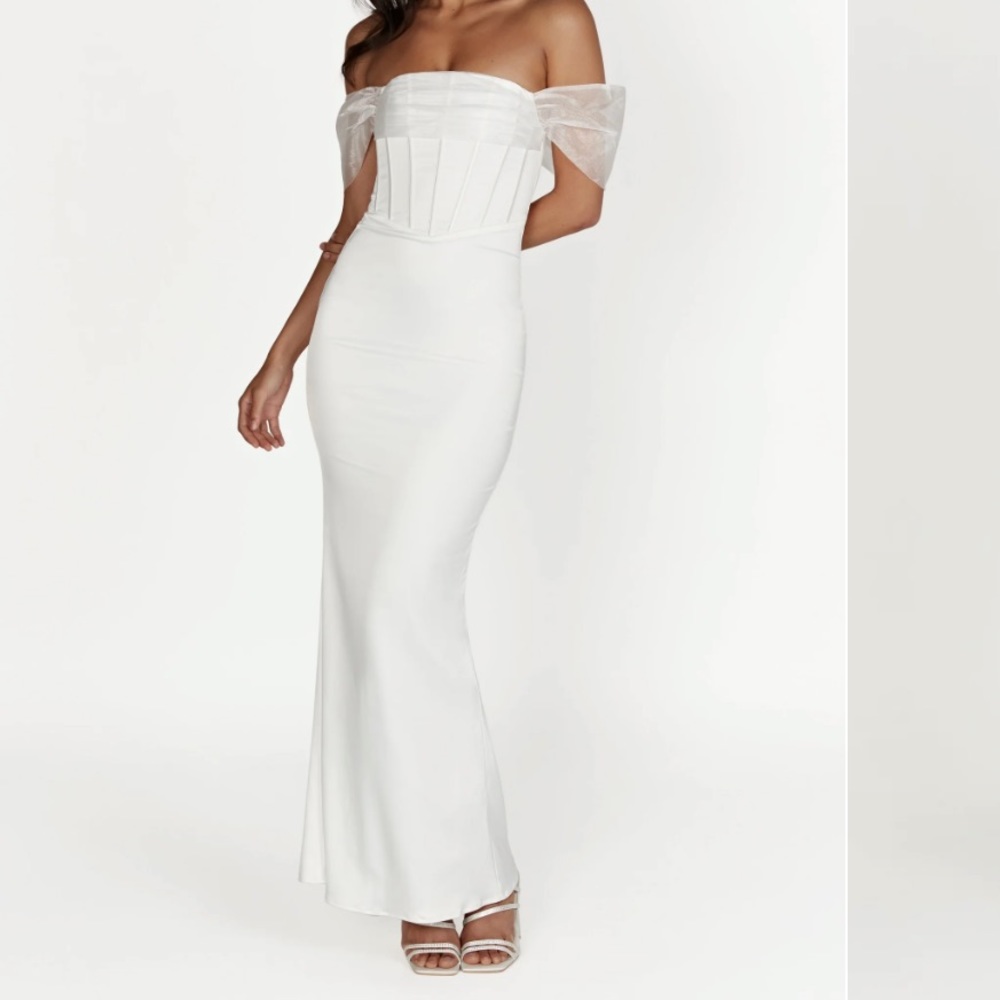 Meshki white maxi dress